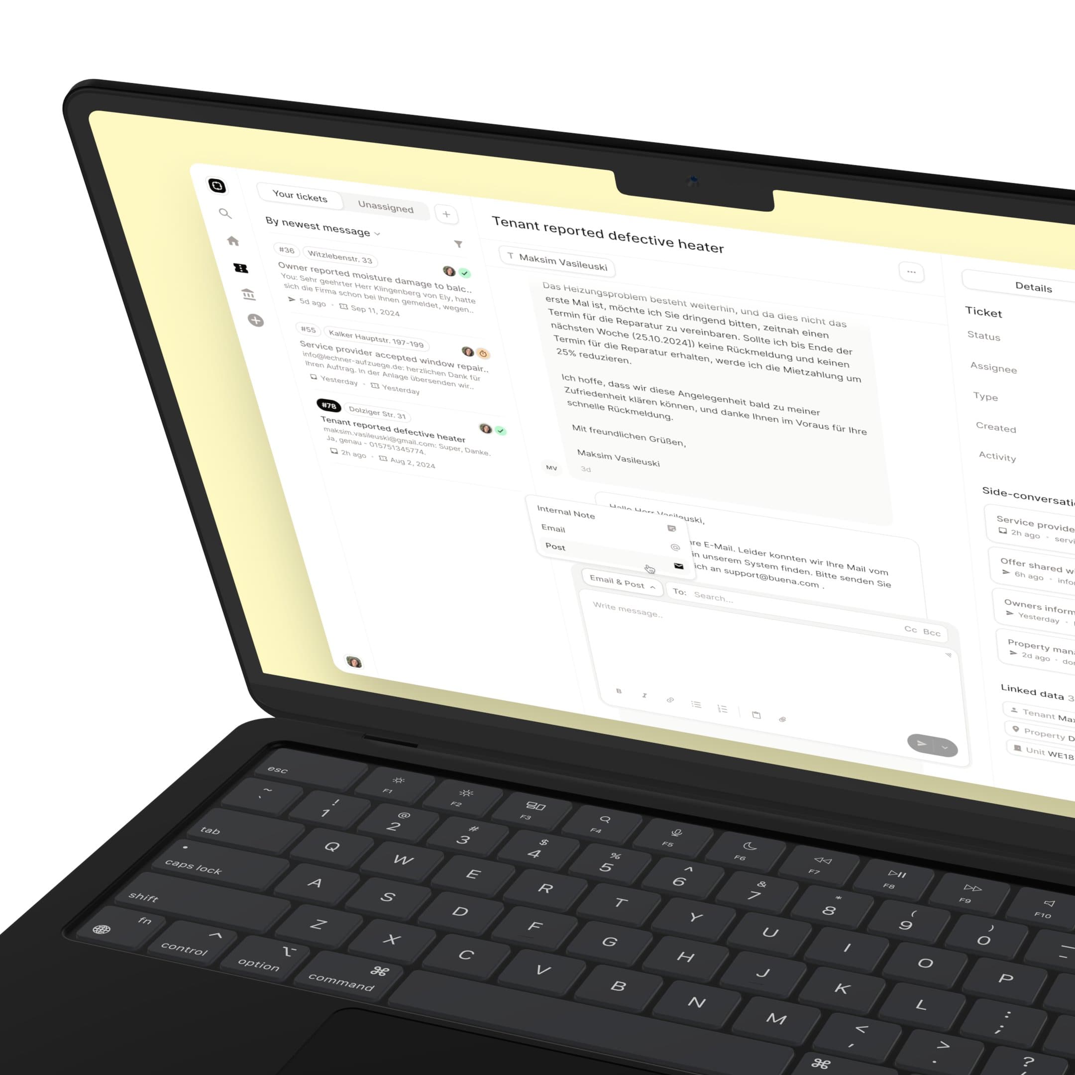 buena, ticketing system